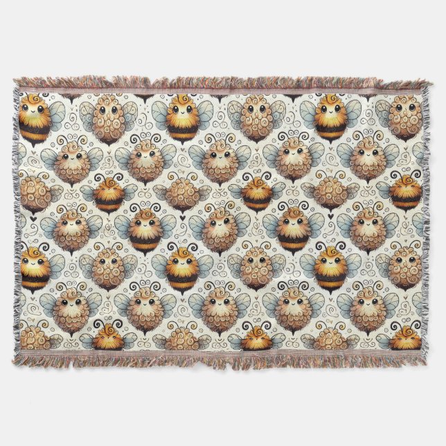 Manta Abeja linda y caricaturesca (Anverso)