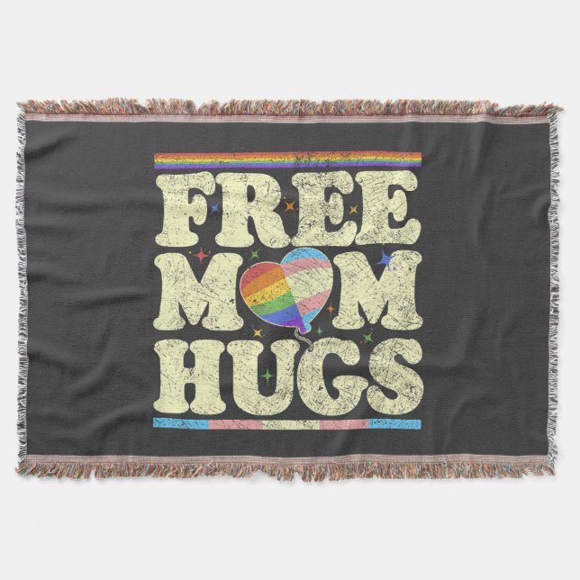 Manta Abrazos Gratis de Mamá Orgullo Lgbt (Anverso)