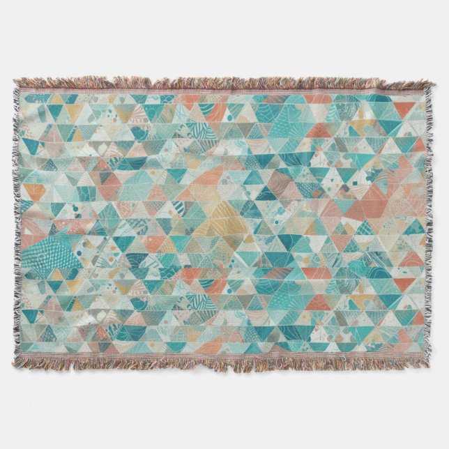 Manta Abstracción de Aqua (Anverso)