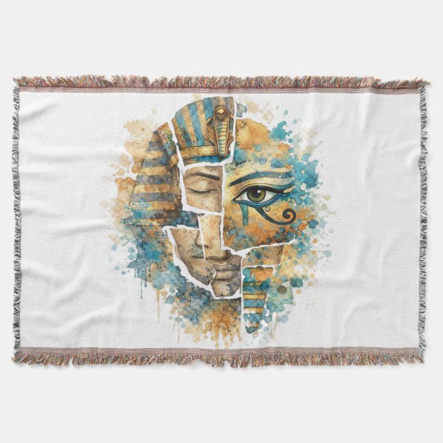 Manta Abstract Egyptian Pharaoh with Eye of Horus (Anverso)