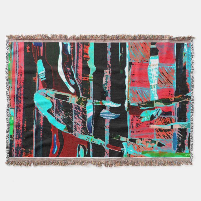 Manta Abstract Freedom – Custom Throw Blanket (Anverso)