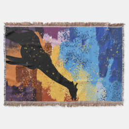 Manta Abstract Savanna Dreams ImpressionistThrow Blanket