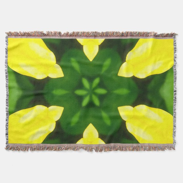 MANTA ABSTRACT YELLOW AND GREEN DRAWING. SAMER BRASIL. 3 (Anverso)