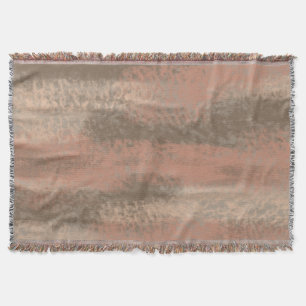 Manta Abstracto blanda Hues Brown Rubor Beige