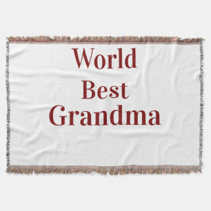 Manta Abuela abuela abuelos mejor del mundo rosa n