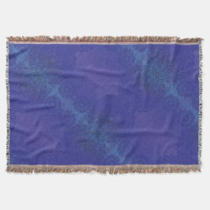 Manta Aceptación   Medallones Blue Indigo Violet Boho