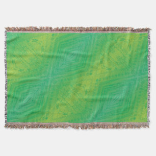 Manta Aceptación   Patrón de Shibori azul verde amarillo