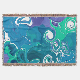 Manta Acogedor diseño de mármol Throw Blanket.