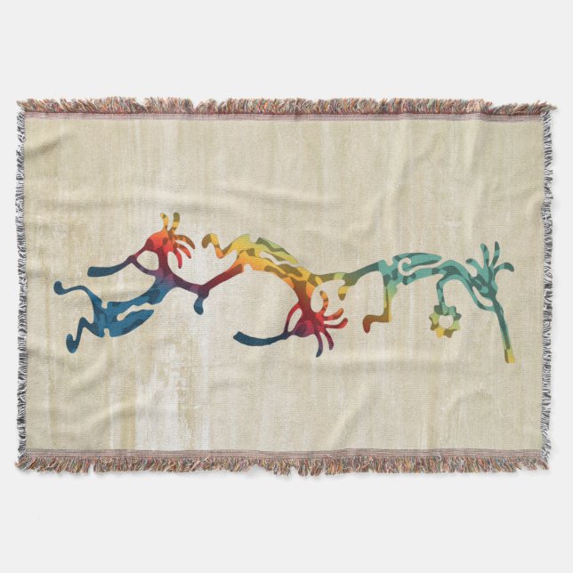 Manta Acróbatas del músico KOKOPELLI + tus ideas (Anverso)