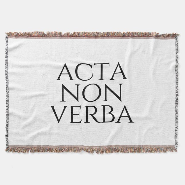Manta Acta Non Verba (Anverso)