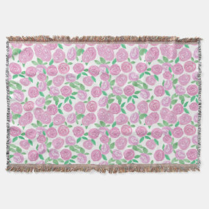 Manta Acuarela, rosa rosa