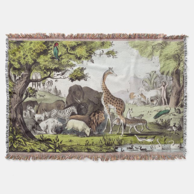 Manta Adam nombra a las criaturas (Anverso)