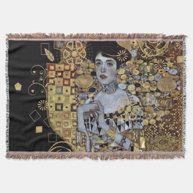 Manta Adele Klimt Throw Blanket (Anverso)