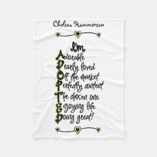 Manta adoptada verde y negra del paño grueso y