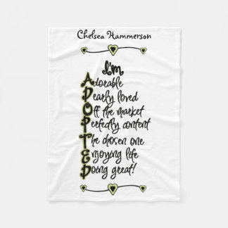 Manta adoptada verde y negra del paño grueso y