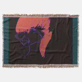 Manta Adorable Animation Character Throw Blanket