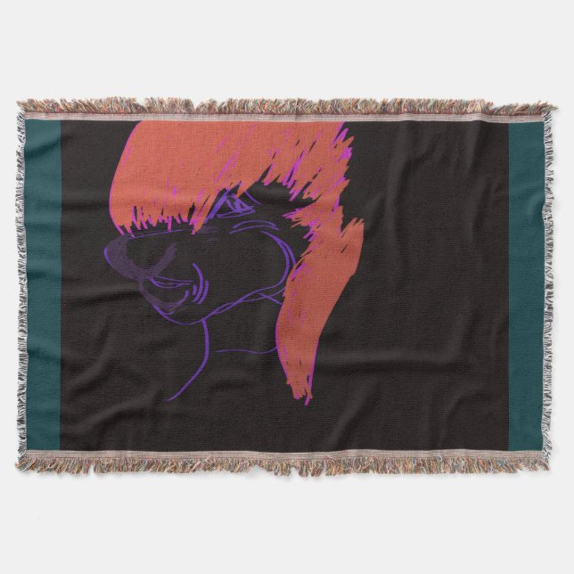 Manta Adorable Animation Character Throw Blanket (Anverso)