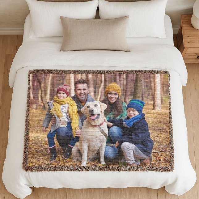 Manta Adorable Custom Family Photo Woven (Subido por el creador)