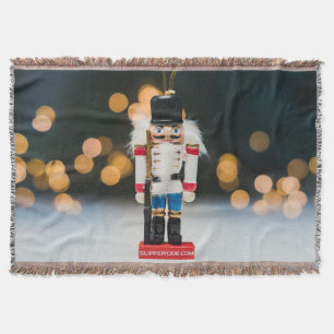 Manta Adorno clásico de Navidad de cascanueces de Slippe