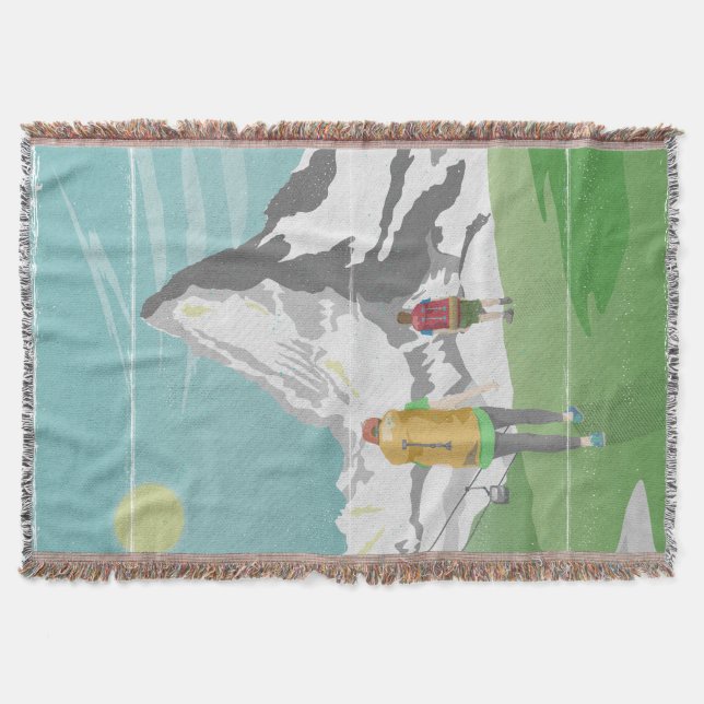 Manta afiche de viaje de matterhorn Suiza (Anverso)