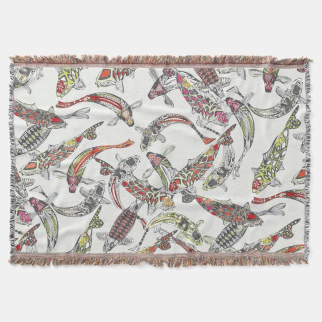 Manta afortunado koi off white (Anverso)