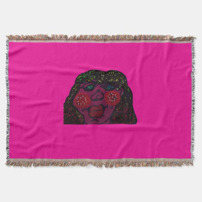 Manta African-American Cartoon Character Portrait (Anverso)