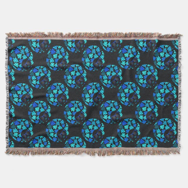 Manta Afro Diva Turquoise Verde azulado (Anverso)