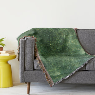 Manta Agua sobre la hierba marina II (azul y verde) Foto