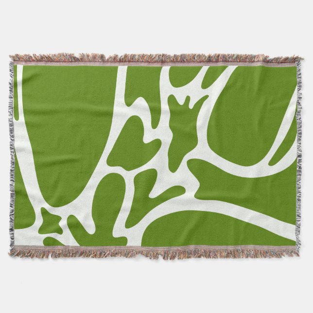 Manta Aguacate verde y blanco cerámico (Anverso)