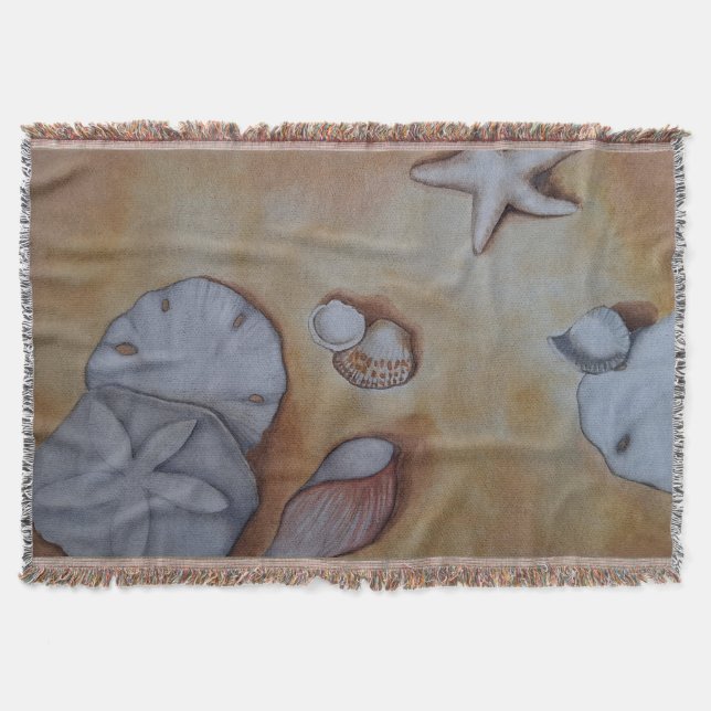 Manta Aguas marinas en la costa (Anverso)