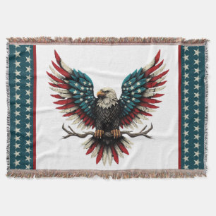 Manta Águila calva norteamericana/estadounidense patriót
