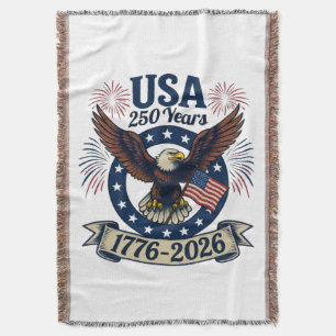 Manta Águila Patriótica Americana 250 Años 1776-2026