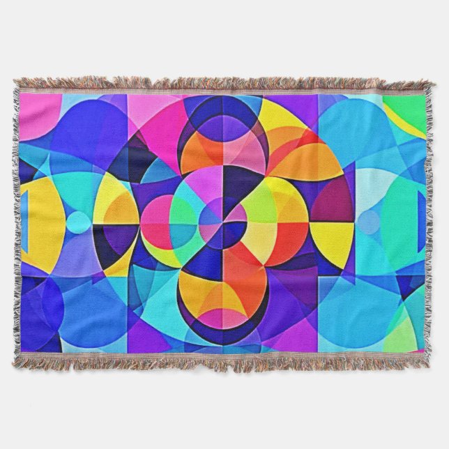 Manta Alegría geométrica vibrante (Anverso)