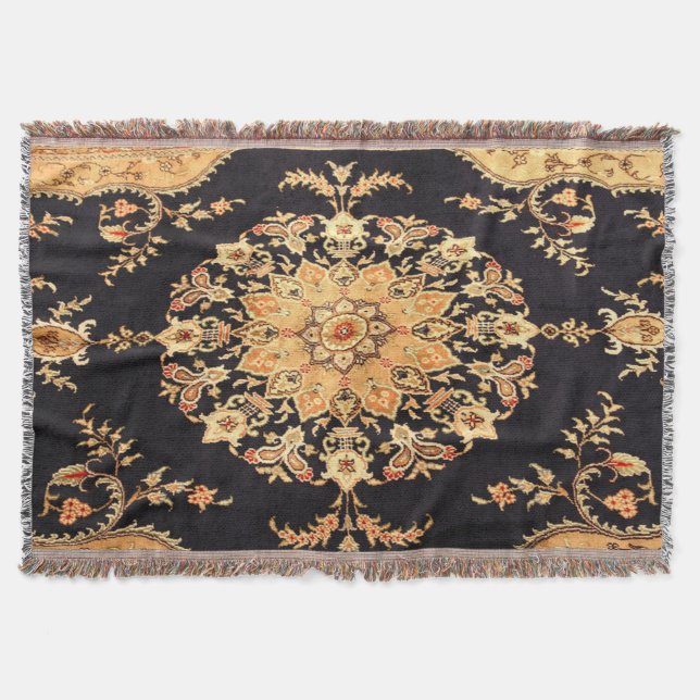 Manta Alfombra antigua persa turca oriental (Anverso)