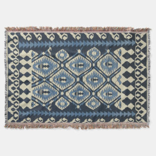 Manta Alfombra azul persa turca oriental