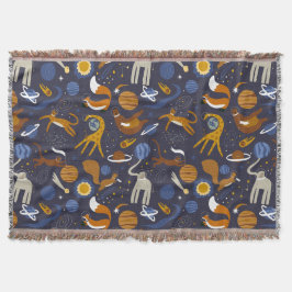 Manta Alfombra de la colección Animals Outer Space