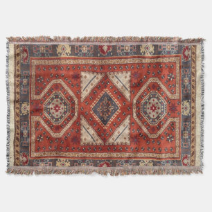 Manta Alfombra roja persa turca oriental
