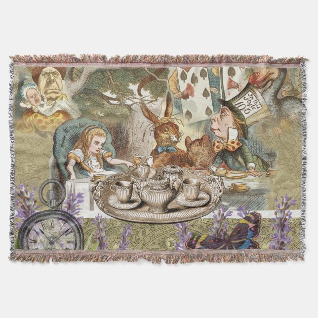 Manta Alice Adventures in Wonderland Mad Tea Party (Anverso)