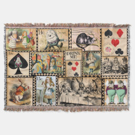 Manta Alice In Wonderland Throw