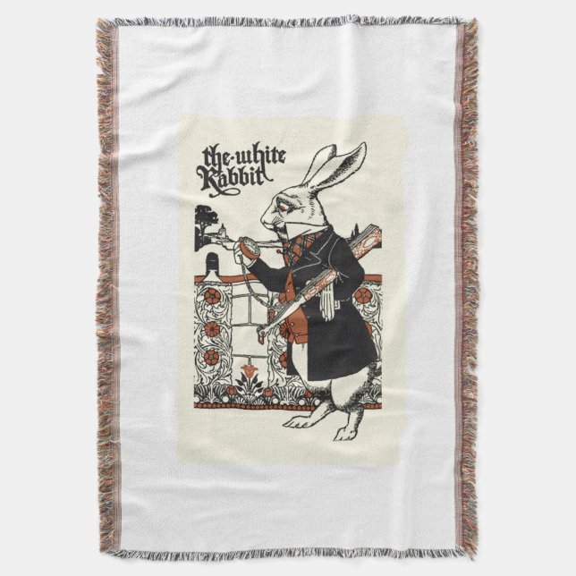 Manta Alice White Rabbit Classic (Frente vertical)