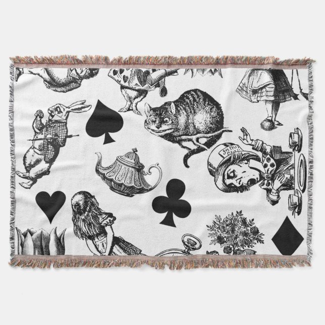 Manta Alice White Rabbit Wonderland Classic (Anverso)