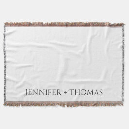 Manta Almohada de lanzamiento de nombre personalizado de