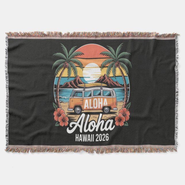 Manta Aloha Hawái 2026 (Anverso)