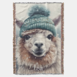 Manta Alpaca dulce de invierno, personalizado
