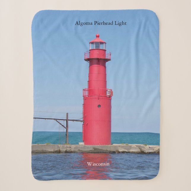 Manta alta Algoma Pierhead Light sherpa (Anverso)