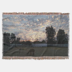 Manta Amanecer en la grieta de la granja
