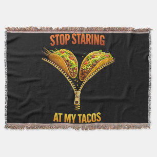 Manta Amante de Tacos Divertidos Deja de Mirar