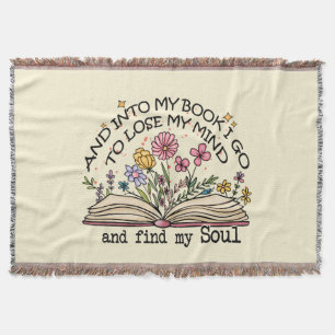 Manta Amante del libro floral