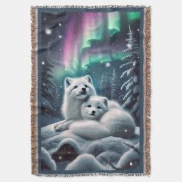 Manta Amantes de los zorros del Ártico Encenden bosques 