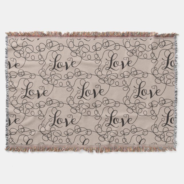 Manta AMAR el patrón negro transparente con LINES (Anverso)